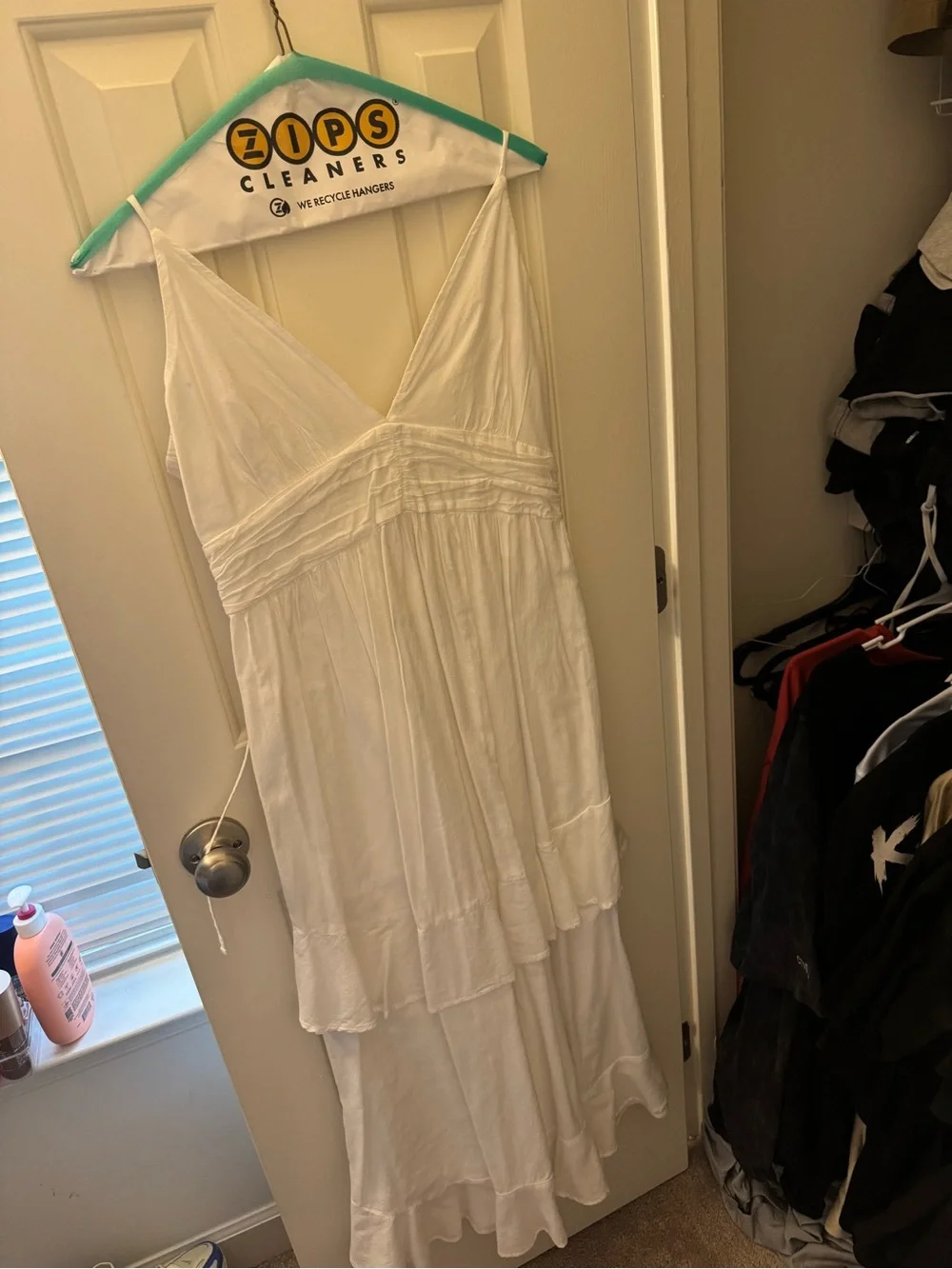 Abercrombie & Fitch White linen tiered Maxi Dresses